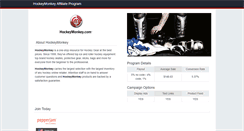Desktop Screenshot of hockeymonkey.affiliatetechnology.com