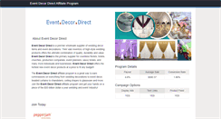 Desktop Screenshot of eventdecordirect.affiliatetechnology.com