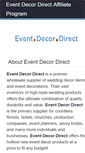 Mobile Screenshot of eventdecordirect.affiliatetechnology.com