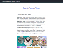 Tablet Screenshot of eventdecordirect.affiliatetechnology.com