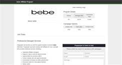 Desktop Screenshot of bebe.affiliatetechnology.com