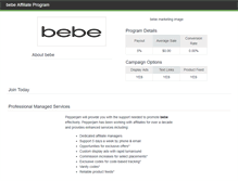 Tablet Screenshot of bebe.affiliatetechnology.com