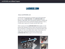 Tablet Screenshot of lacrosse.affiliatetechnology.com