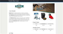 Desktop Screenshot of petsafe.affiliatetechnology.com