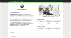 Desktop Screenshot of goaliemonkey.affiliatetechnology.com