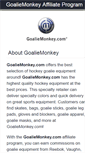 Mobile Screenshot of goaliemonkey.affiliatetechnology.com
